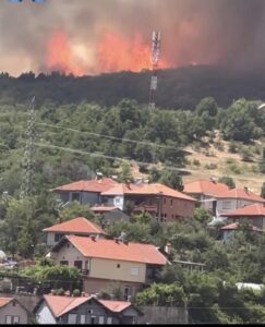 (Видео) Голем пожар во Лозаново, над Крива Паланка, градоначалникот бара помош